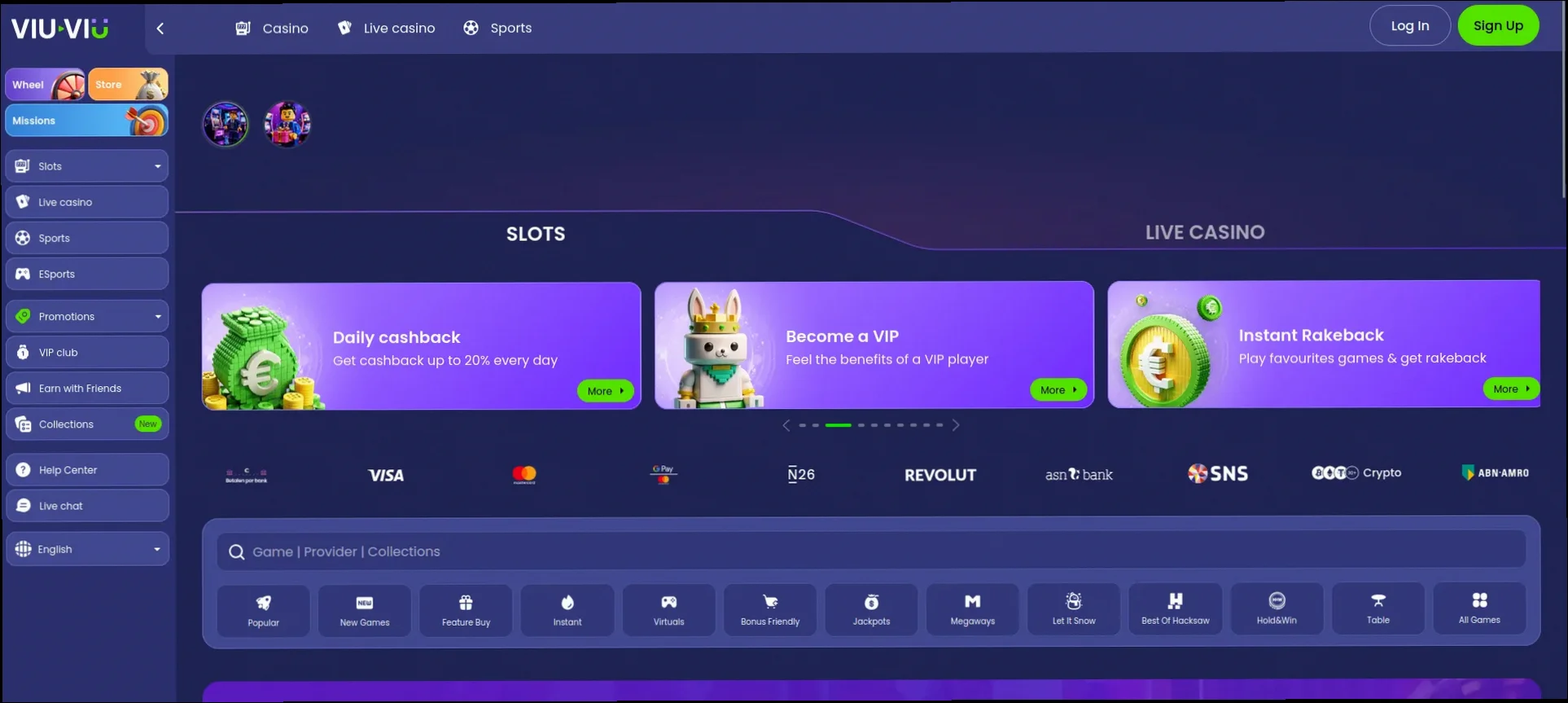 Viu viu casino welkomstbonus tot €1.500 + 270 gratis spins